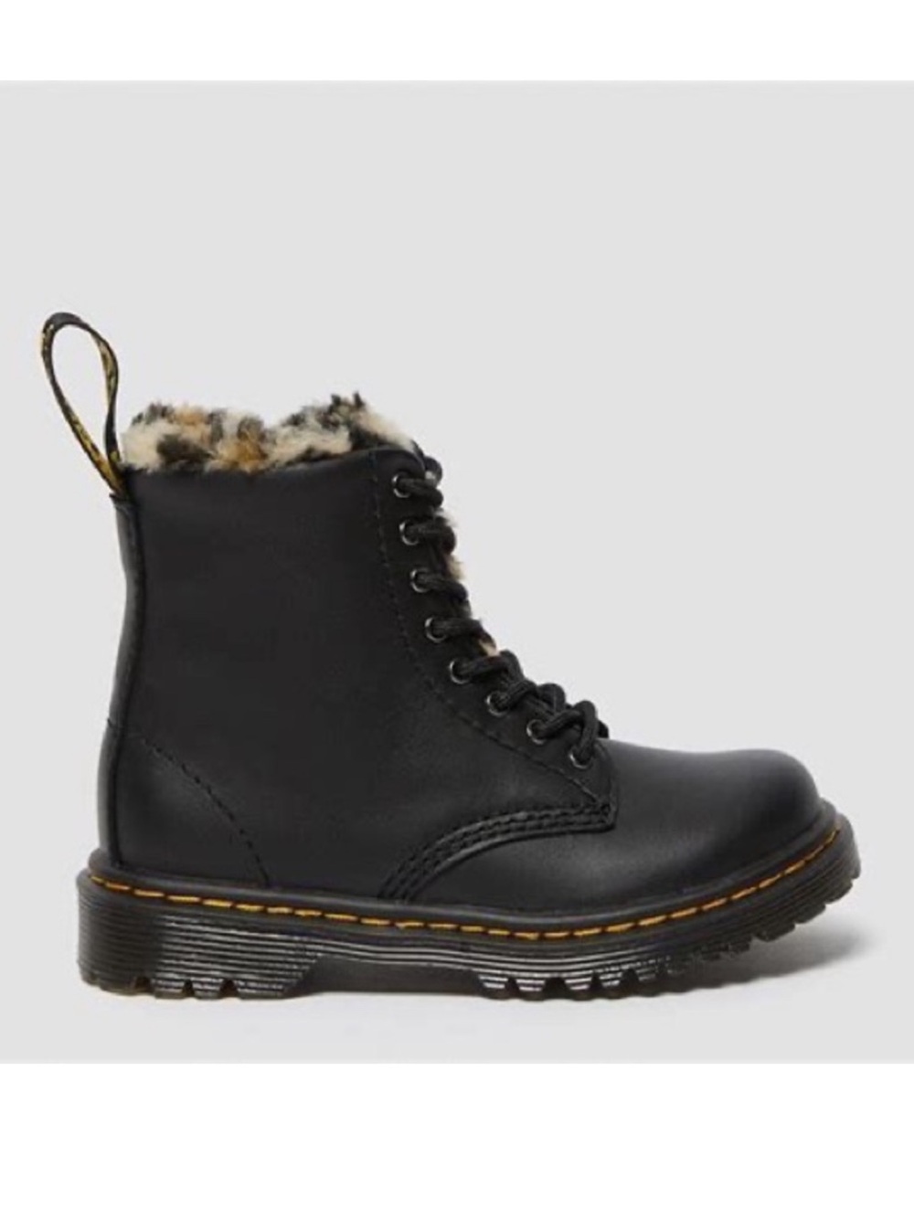 Dr marten leopard leather 1460 boots size 5